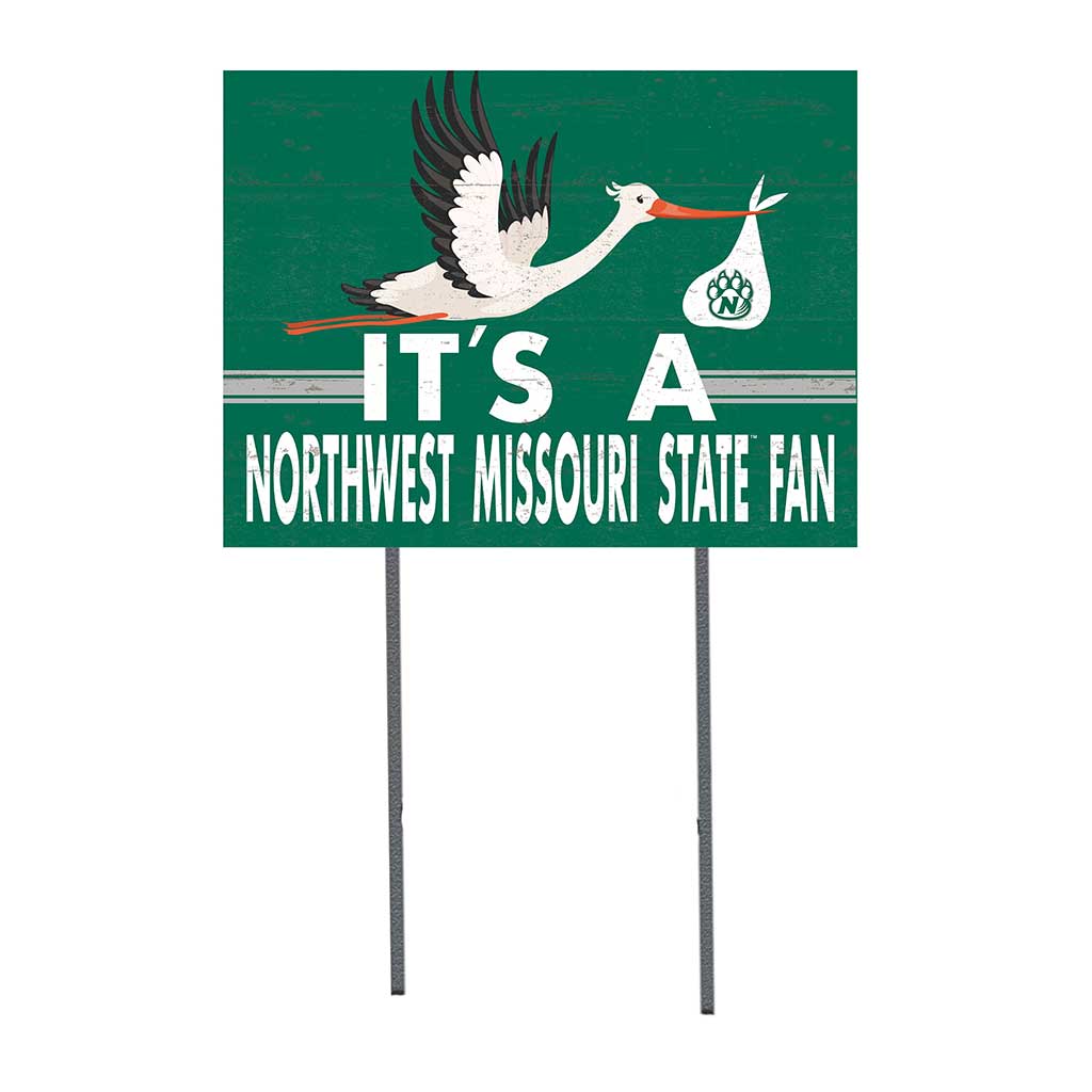 18x24 Lawn Sign Stork Yard Sign It's A Northwest Missouri State University Bearcats