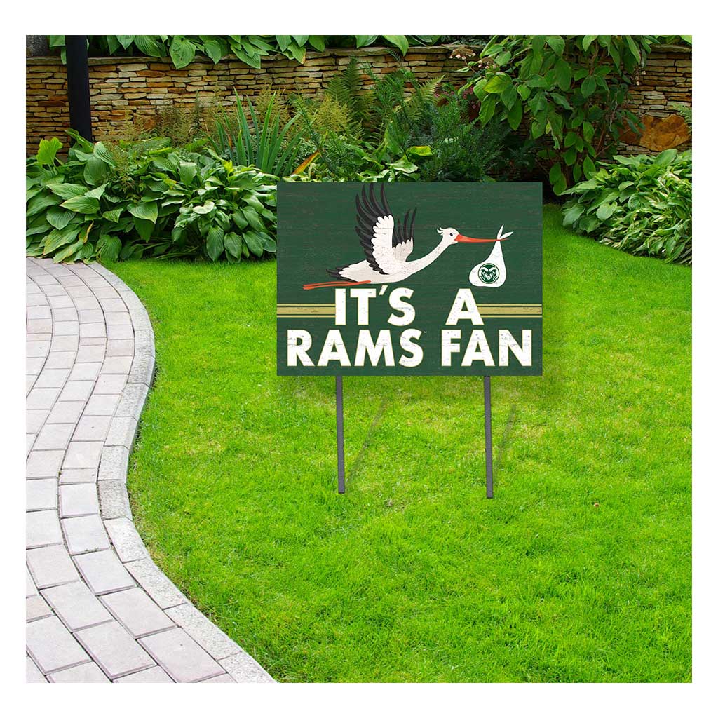 18x24 Lawn Sign Stork Yard Sign It's A Colorado State-Ft. Collins Rams