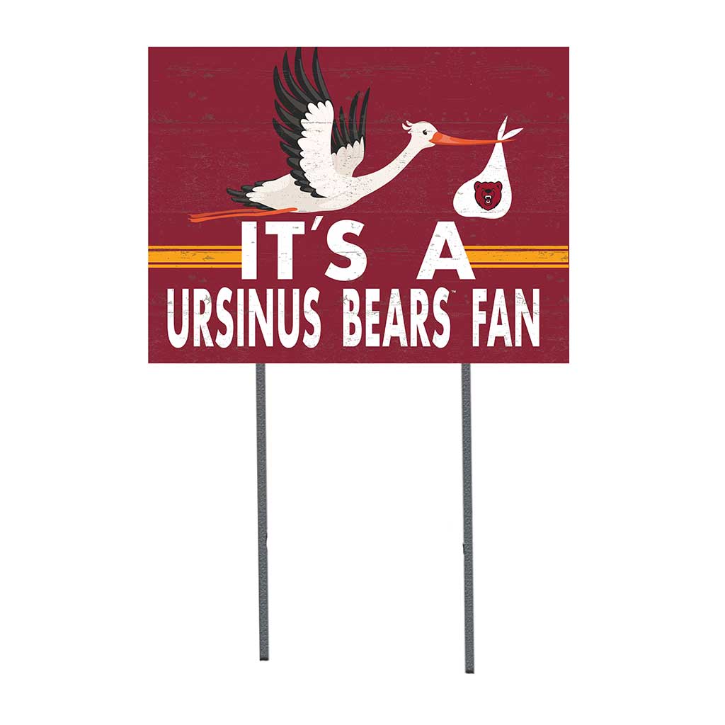 18x24 Lawn Sign Stork Yard Sign It's A Ursinus College Bears