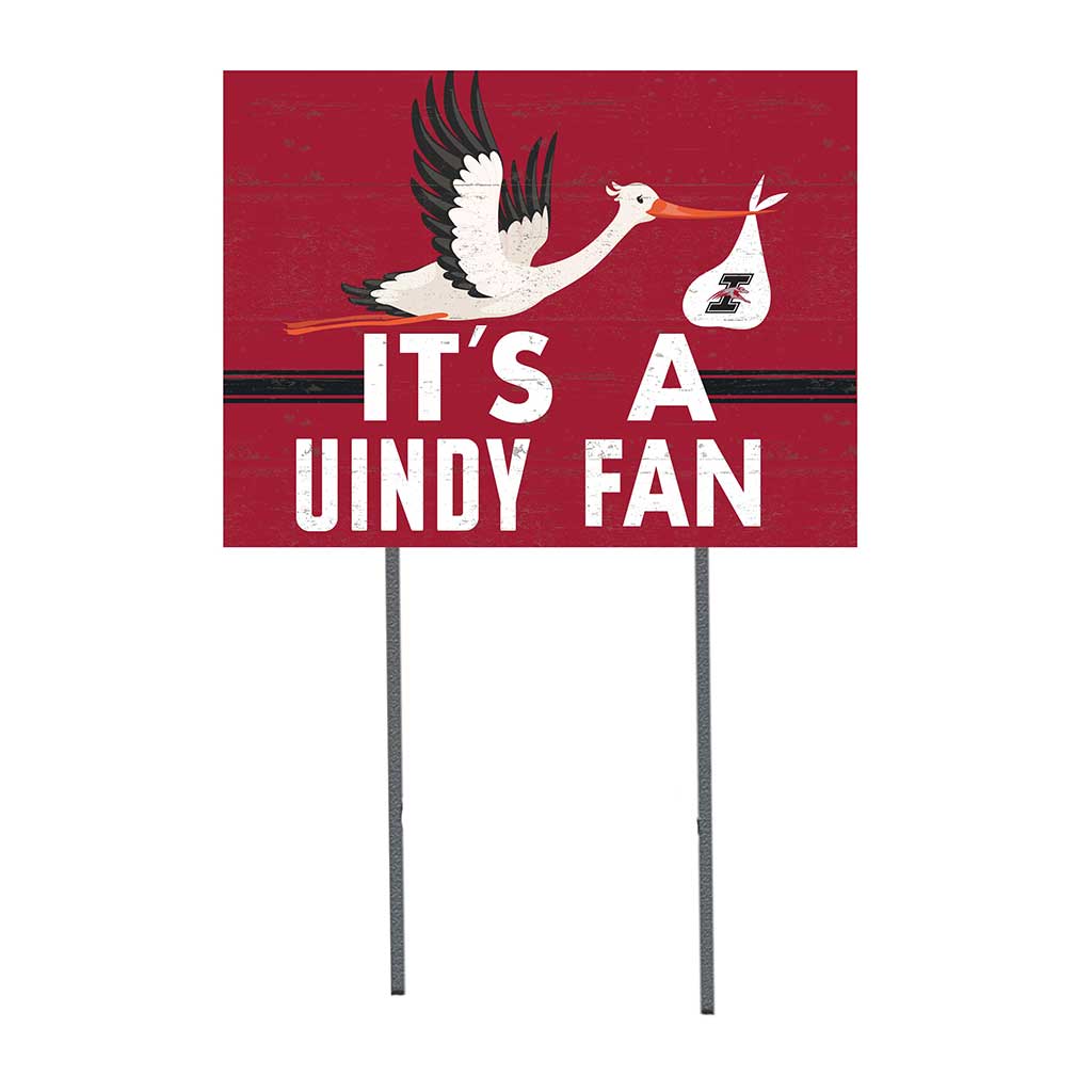 18x24 Lawn Sign Stork Yard Sign It's A University of Indianapolis Greyhounds