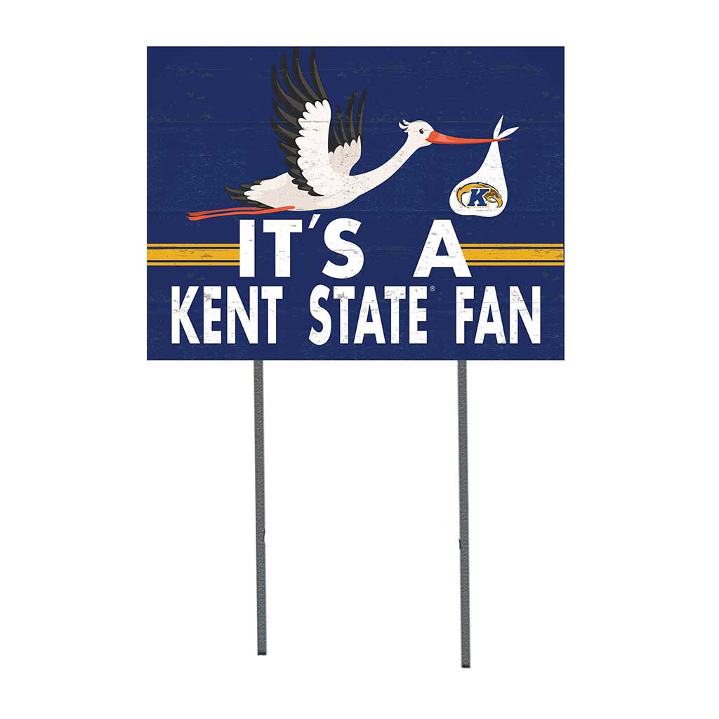 18x24 Lawn Sign Stork Yard Sign It's A Kent State Golden Flashes
