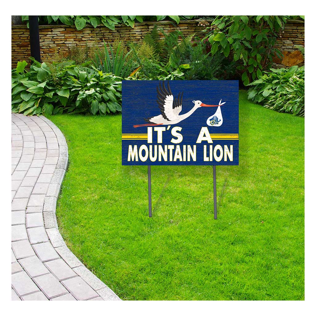 18x24 Lawn Sign Stork Yard Sign It's A Mars Hill Mountain Lions