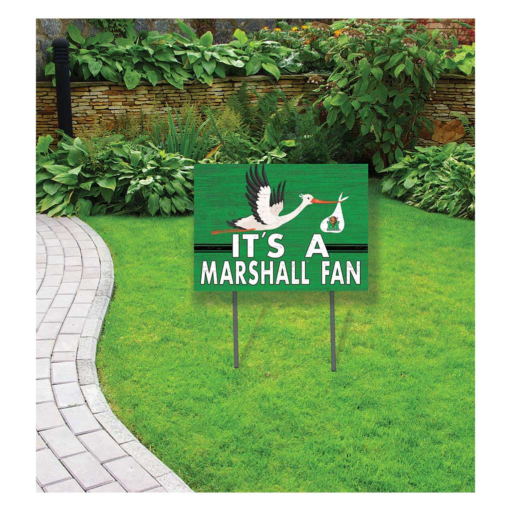 18x24 Lawn Sign Stork Yard Sign It's A Marshall Thundering Herd