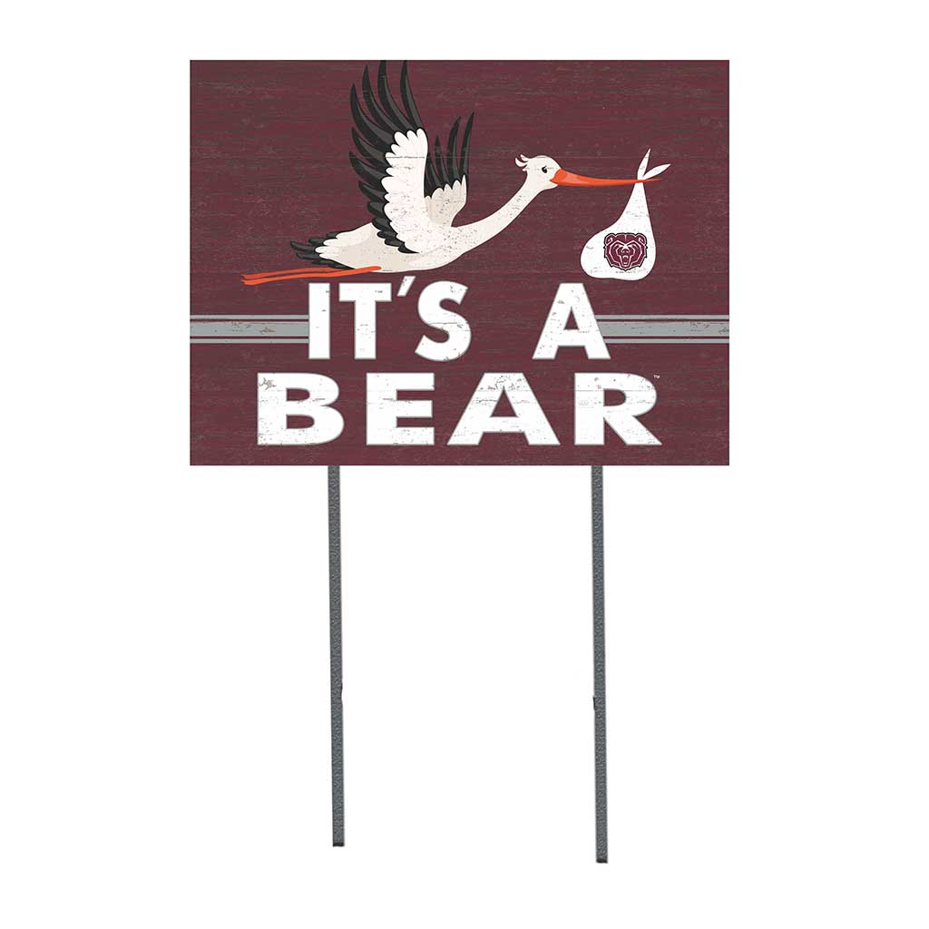 18x24 Lawn Sign Stork Yard Sign It's A Missouri State Bears