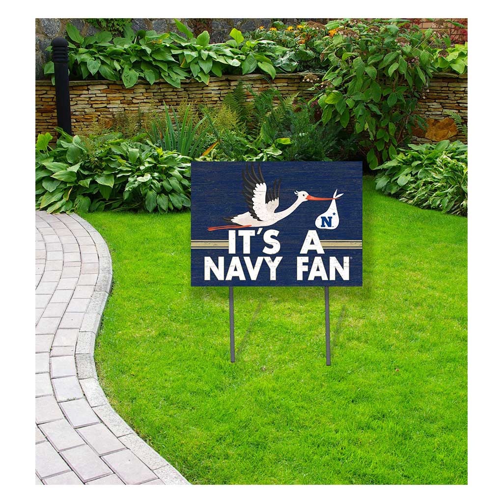 18x24 Lawn Sign Stork Yard Sign It's A Naval Academy Midshipmen