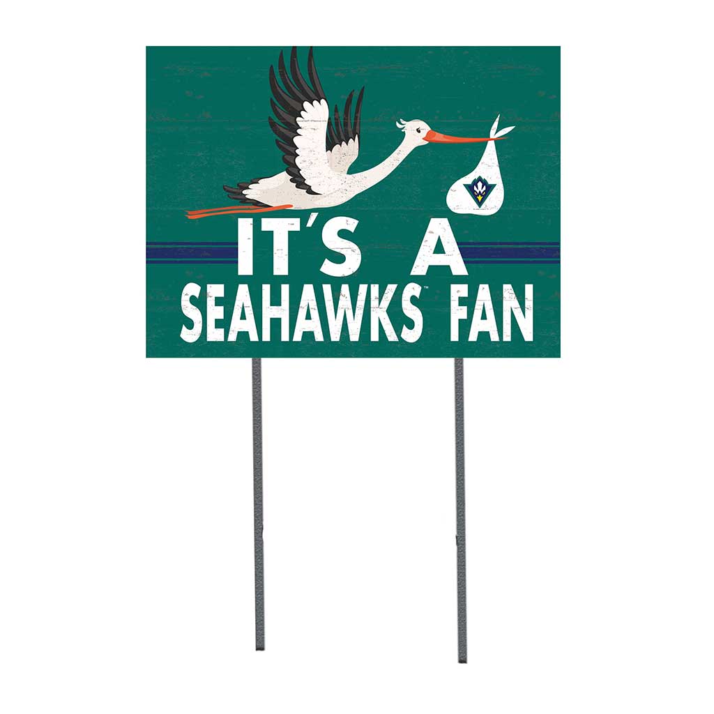 18x24 Lawn Sign Stork Yard Sign It's A North Carolina (Wilmington) Seahawks