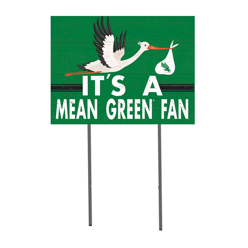 18x24 Lawn Sign Stork Yard Sign It's A North Texas Mean Green