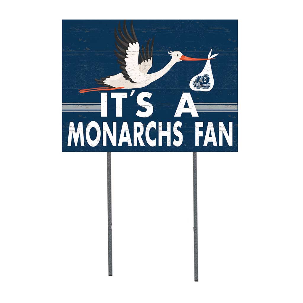 18x24 Lawn Sign Stork Yard Sign It's A Old Dominion Monarchs