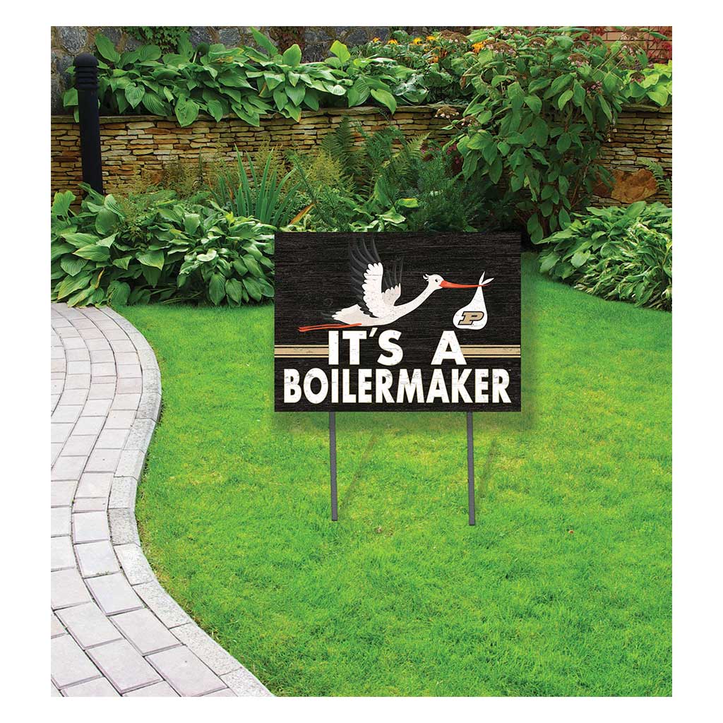 18x24 Lawn Sign Stork Yard Sign It's A Purdue Boilermakers