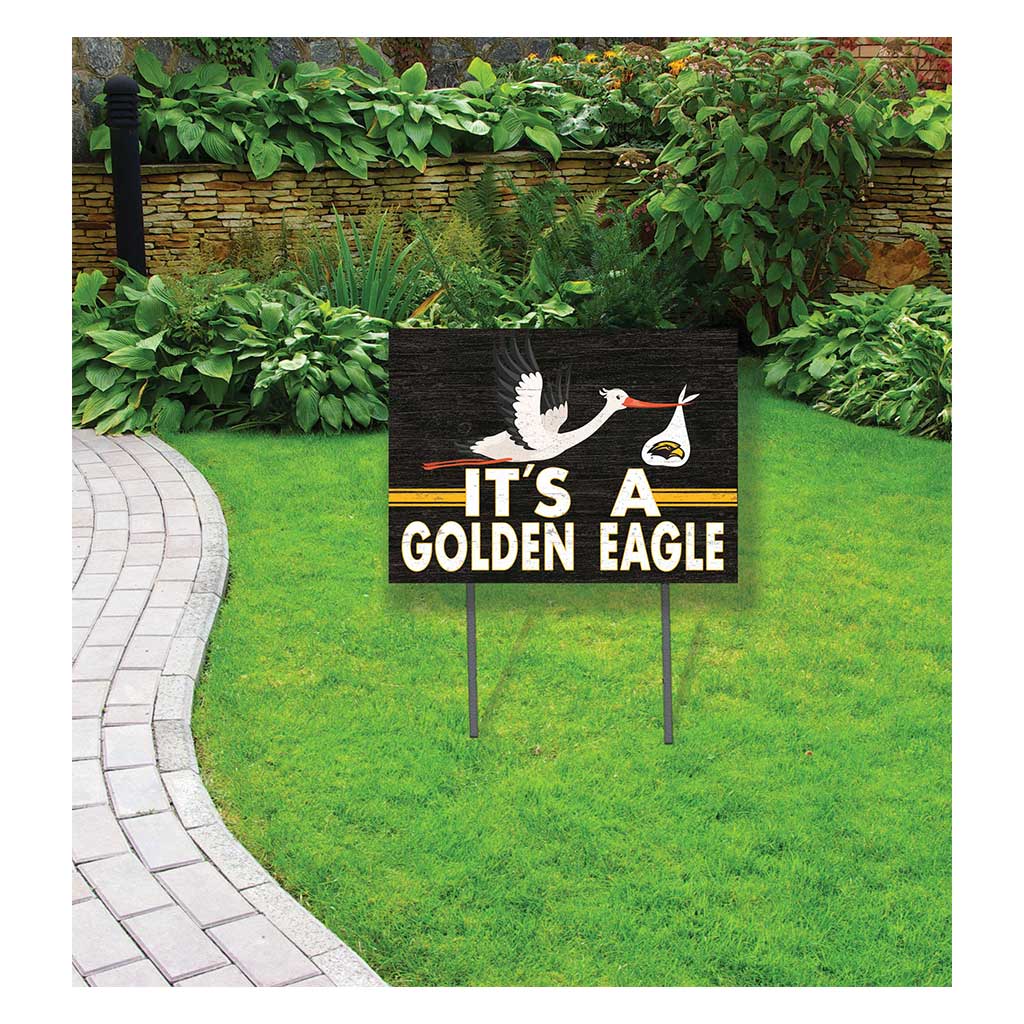 18x24 Lawn Sign Stork Yard Sign It's A Southern Mississippi Golden Eagles