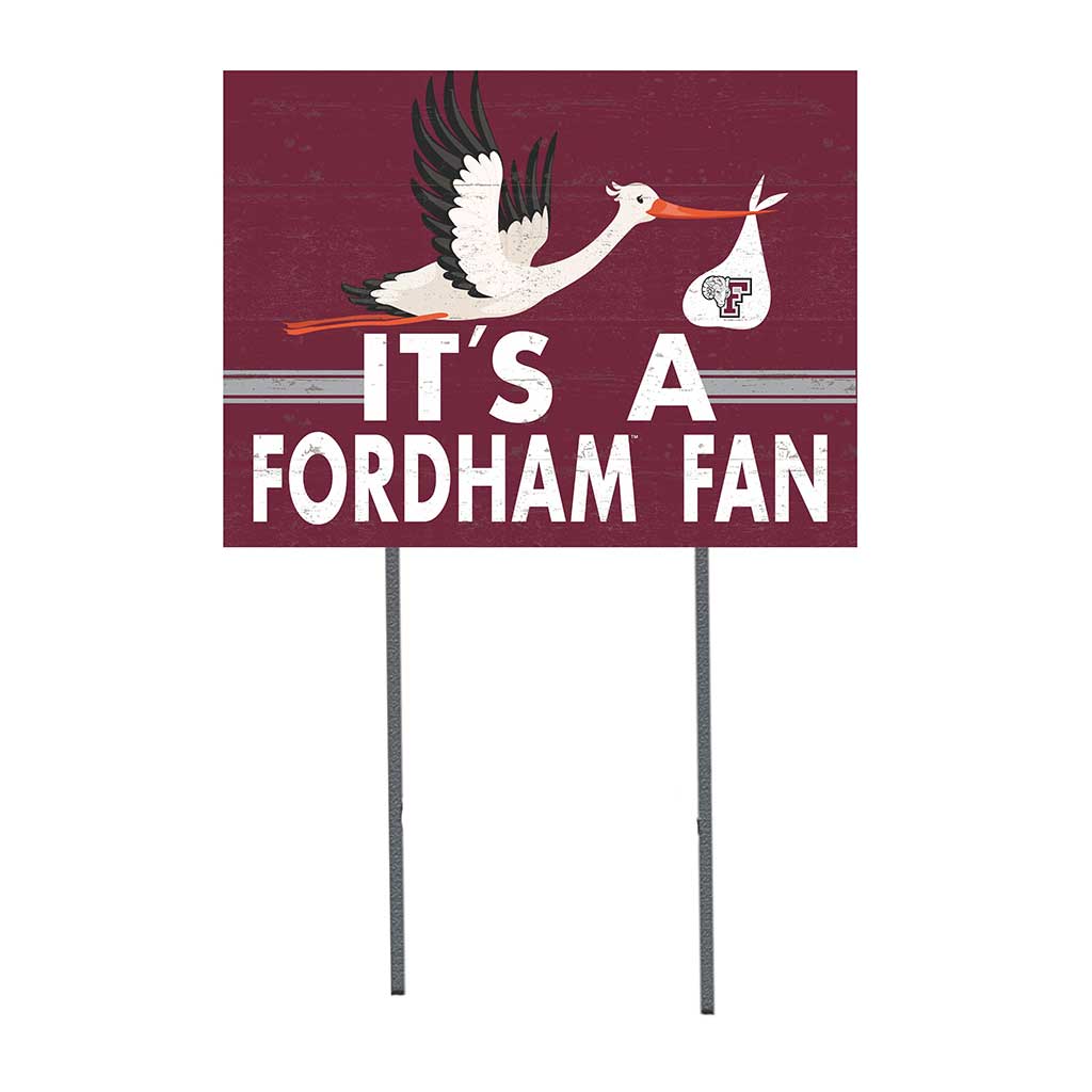 18x24 Lawn Sign Stork Yard Sign It's A Fordham Rams