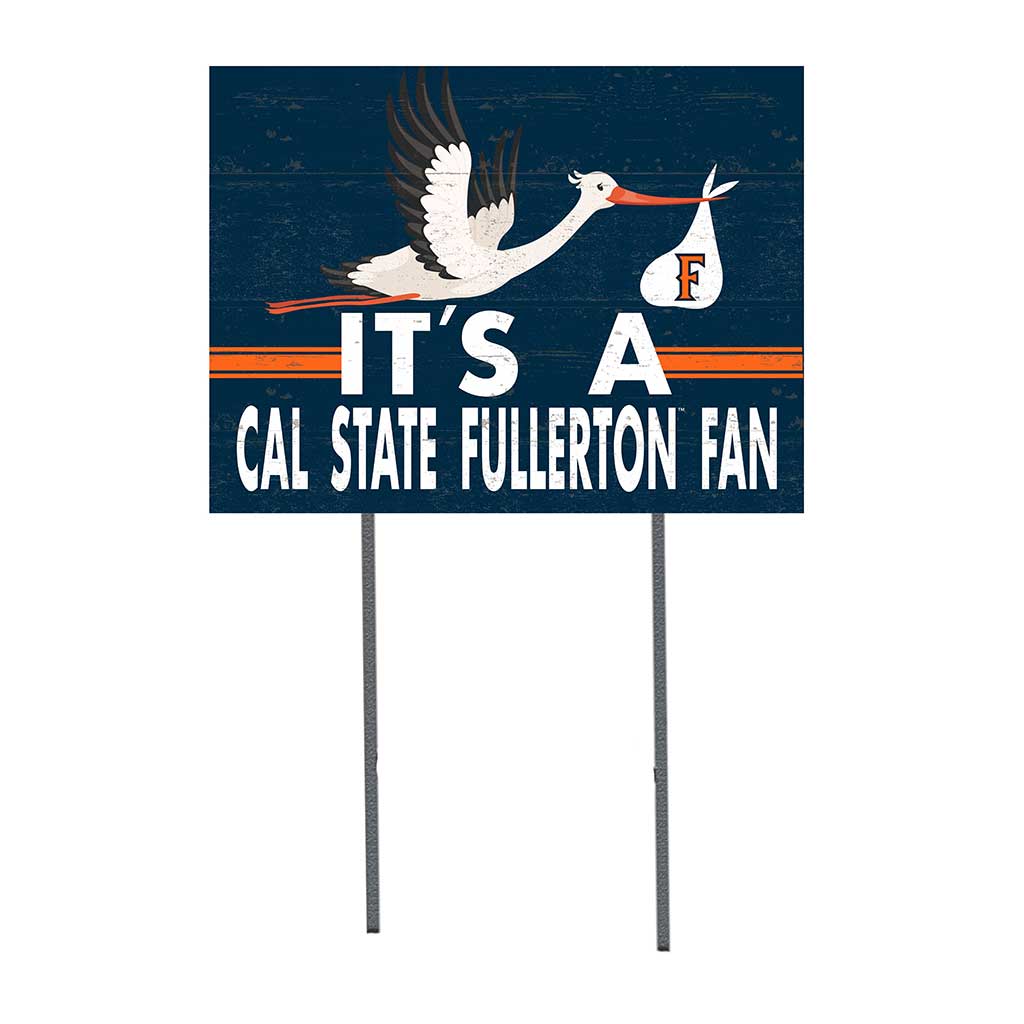 18x24 Lawn Sign Stork Yard Sign It's A Cal State Fullerton Titans