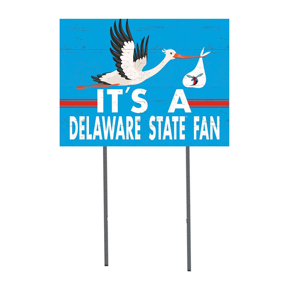 18x24 Lawn Sign Stork Yard Sign It's A Delaware State Hornets