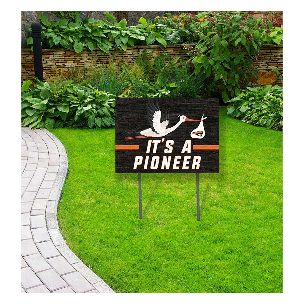 18x24 Lawn Sign Stork Yard Sign It's A Tusculum Pioneers