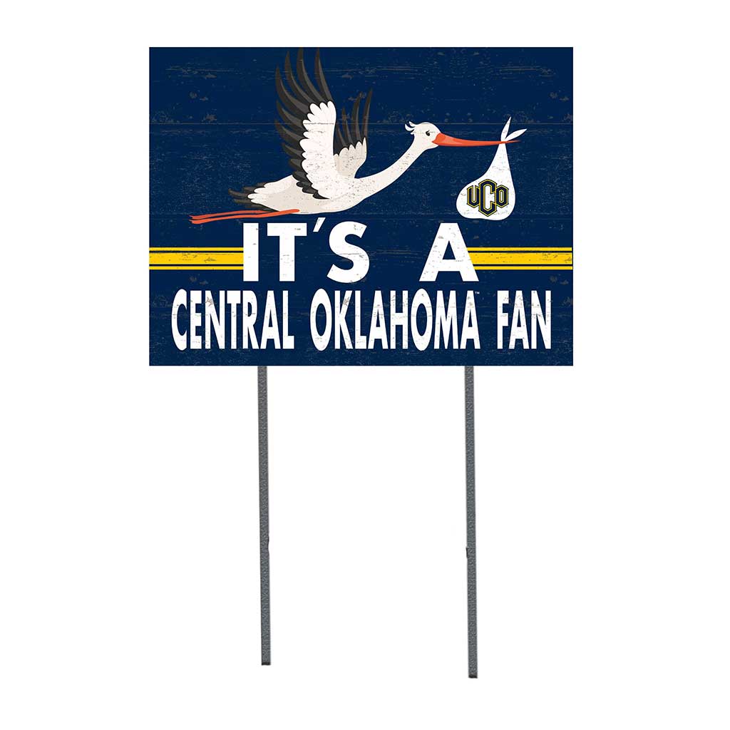 18x24 Lawn Sign Stork Yard Sign It's A Central Oklahoma BRONCHOS