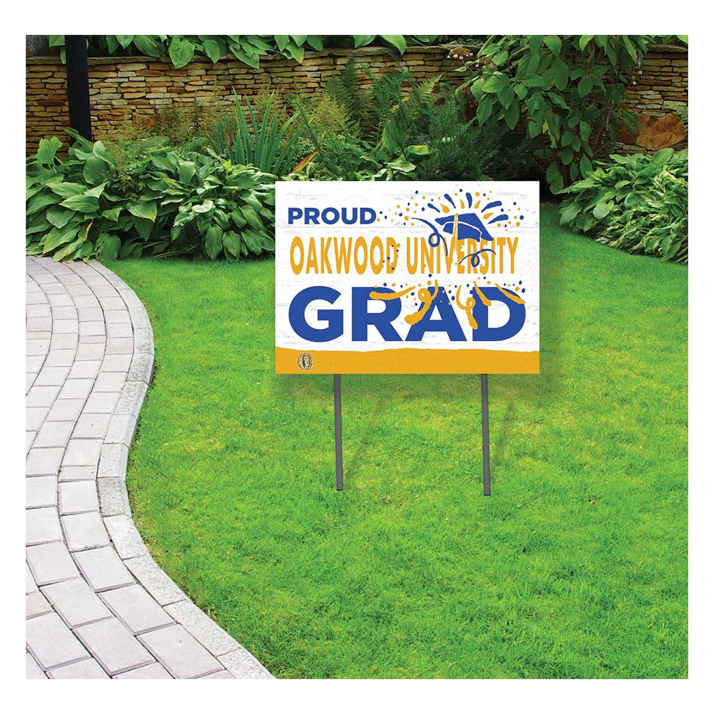 18x24 Lawn Sign Proud Grad With Logo Oakwood University Ambassadors