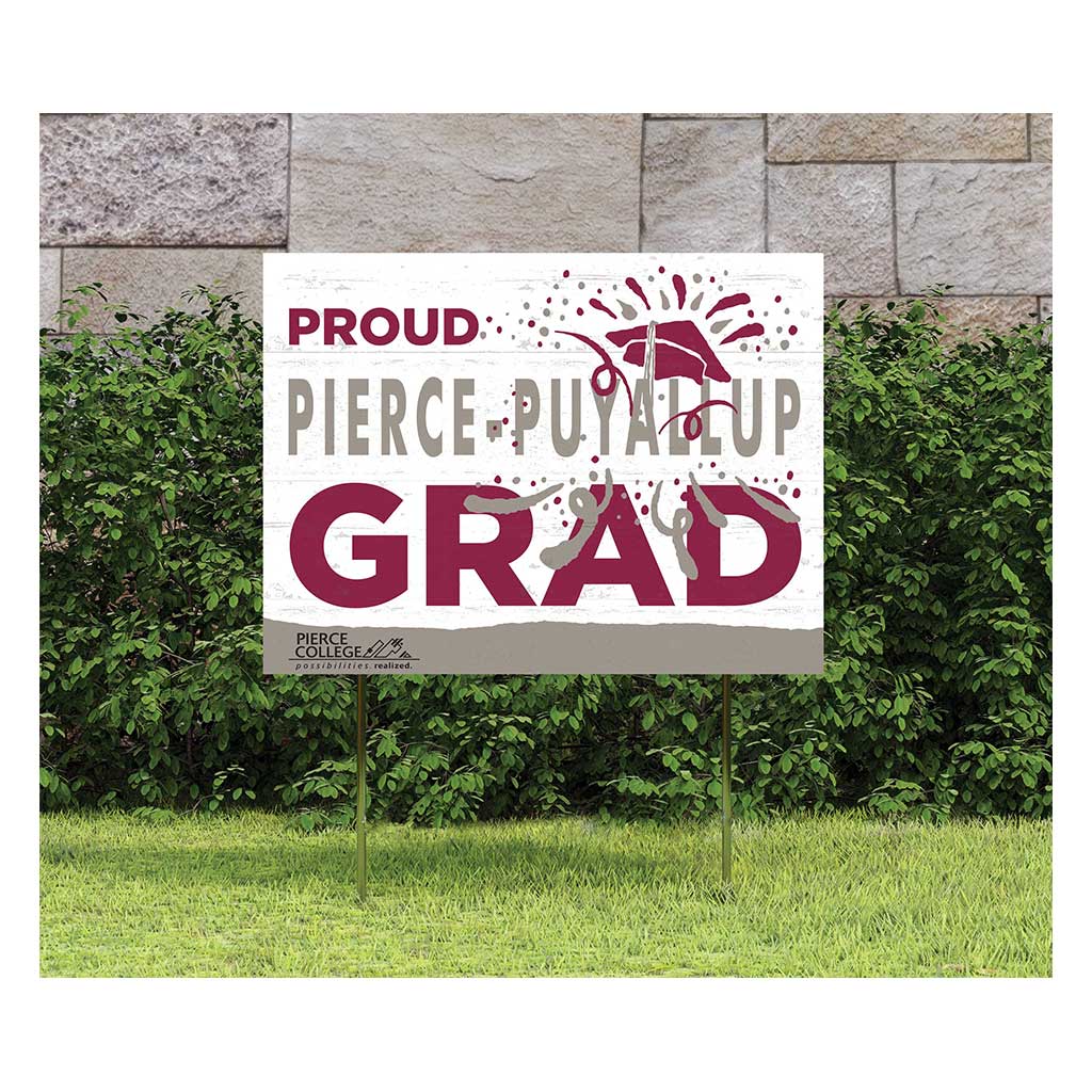 18x24 Lawn Sign Proud Grad With Logo Pierce College Raiders