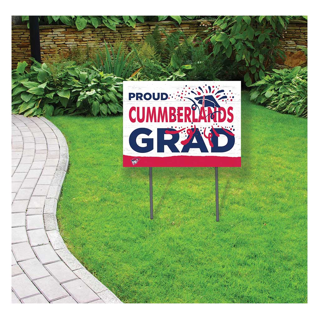 18x24 Lawn Sign Proud Grad With Logo University of the Cumberlands Patriots