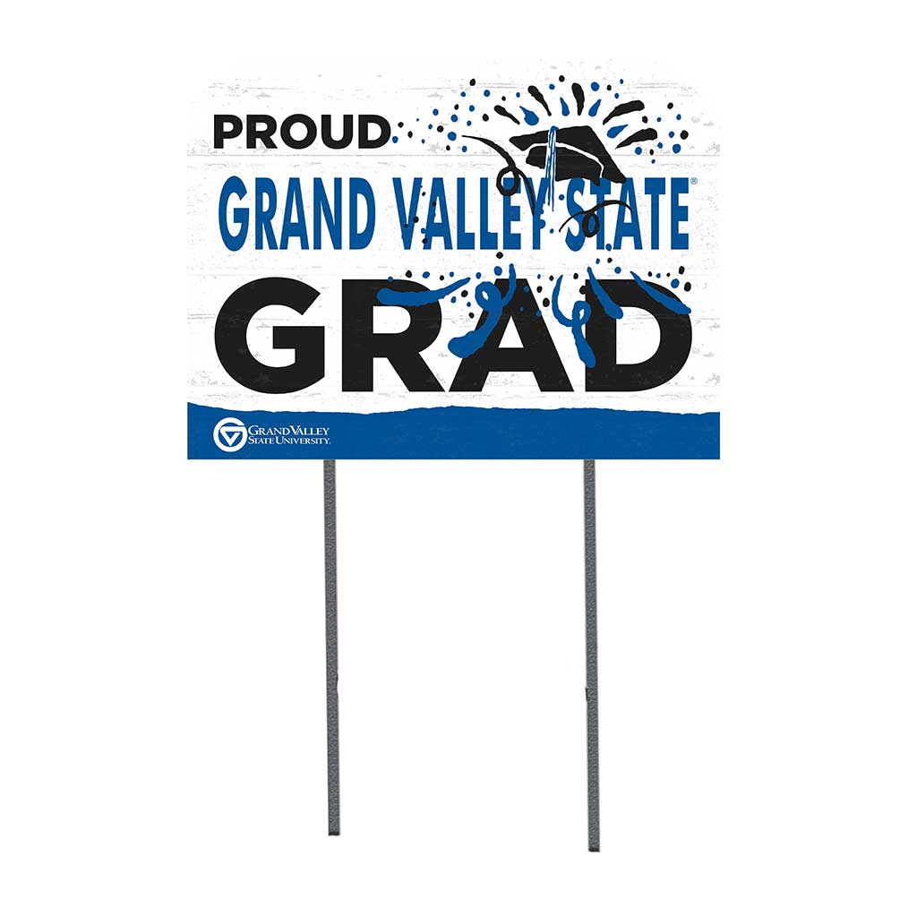 18x24 Lawn Sign Proud Grad With Logo Grand Valley State Lakers