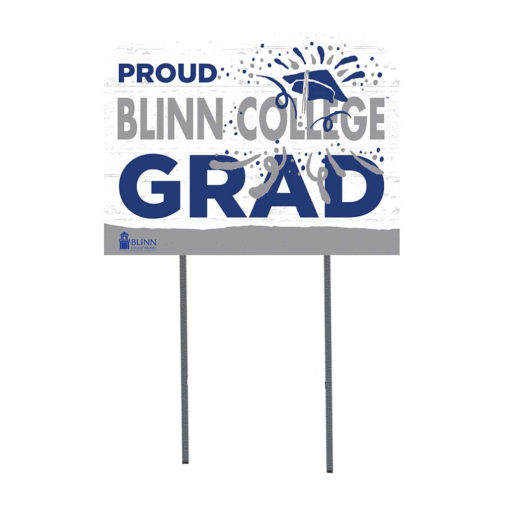 18x24 Lawn Sign Proud Grad With Logo Blinn College Buccaneers
