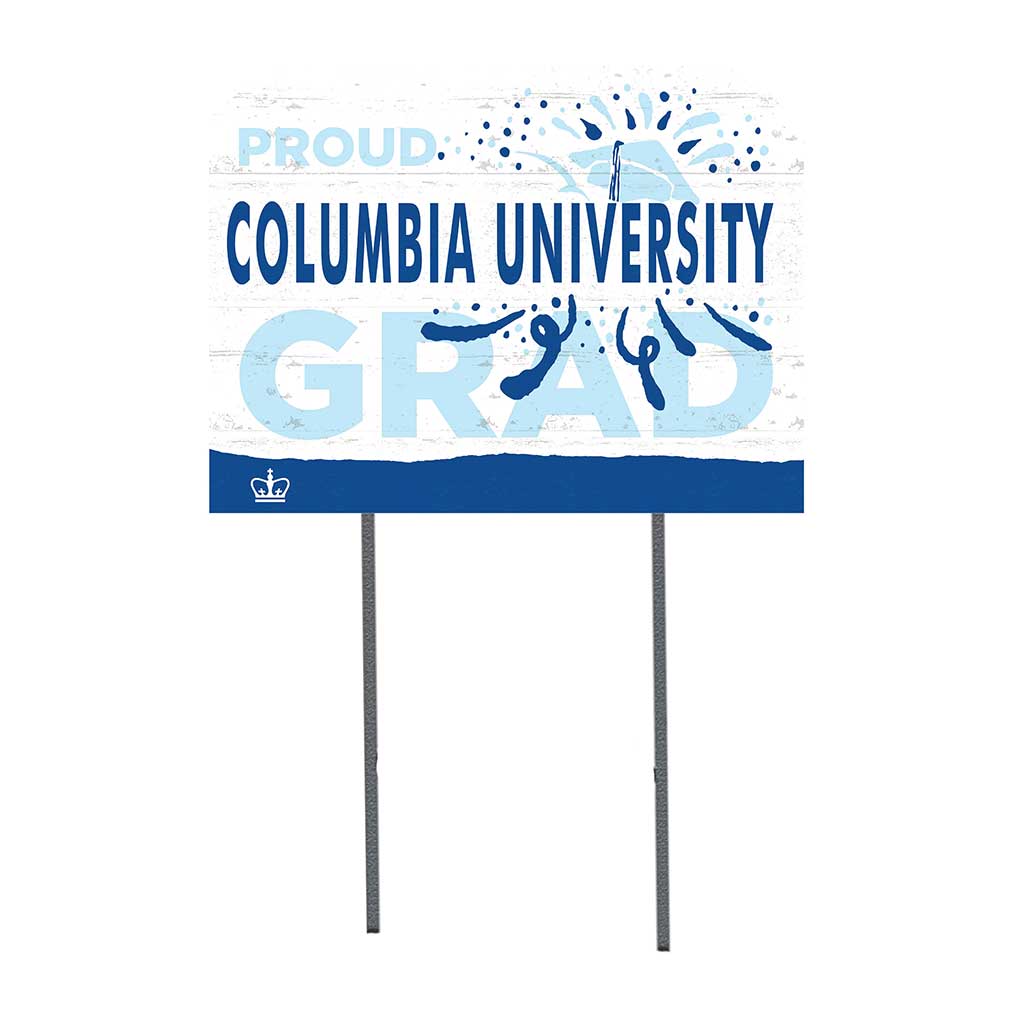 18x24 Lawn Sign Proud Grad With Logo Columbia Lions