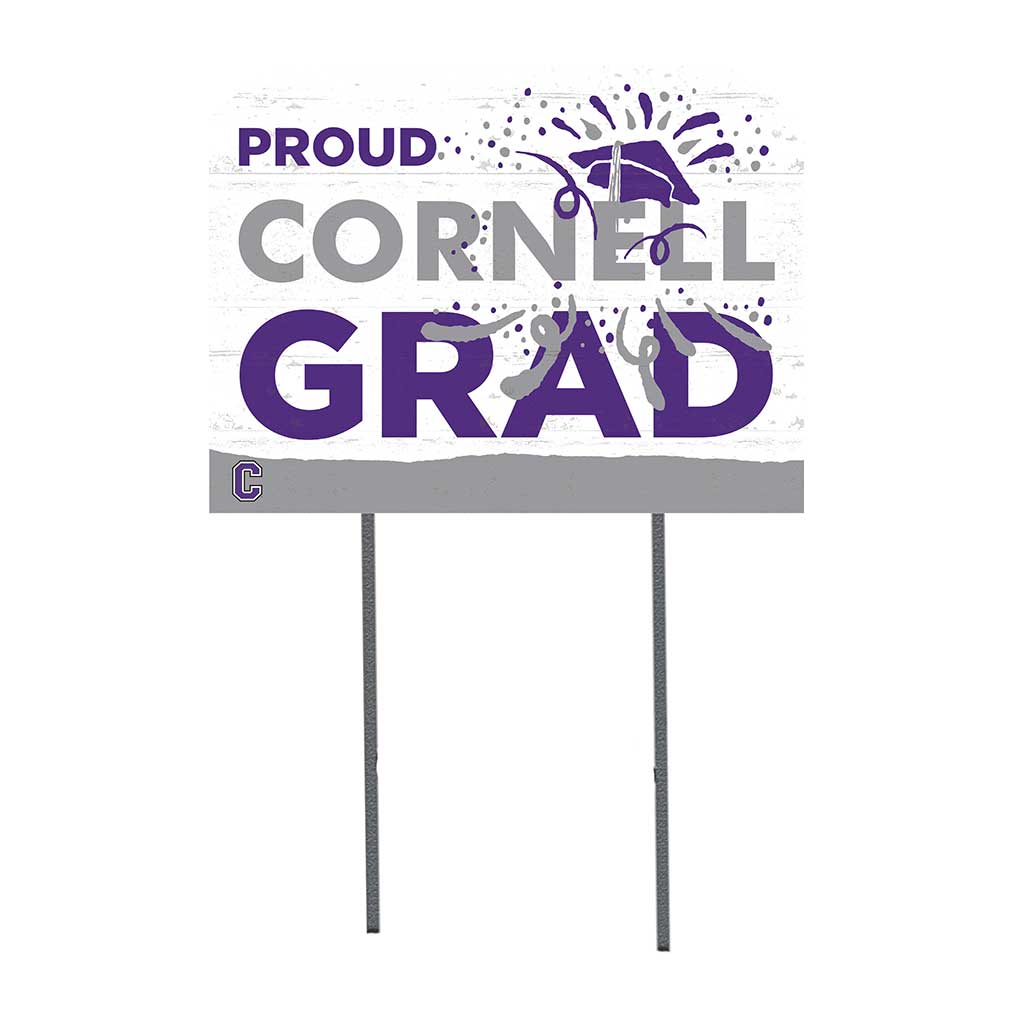 18x24 Lawn Sign Proud Grad With Logo Cornell College Rams