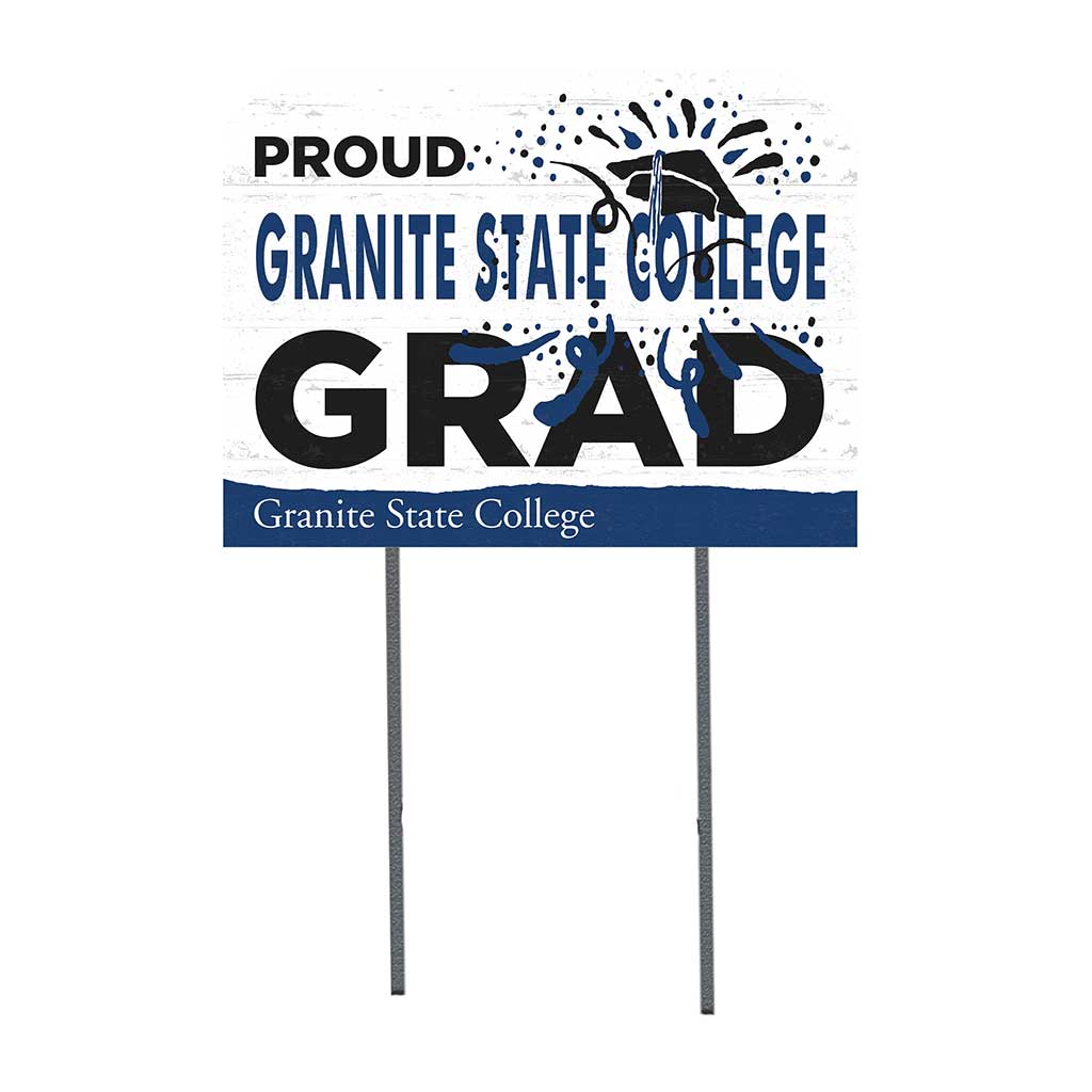 18x24 Lawn Sign Proud Grad With Logo Granite State College