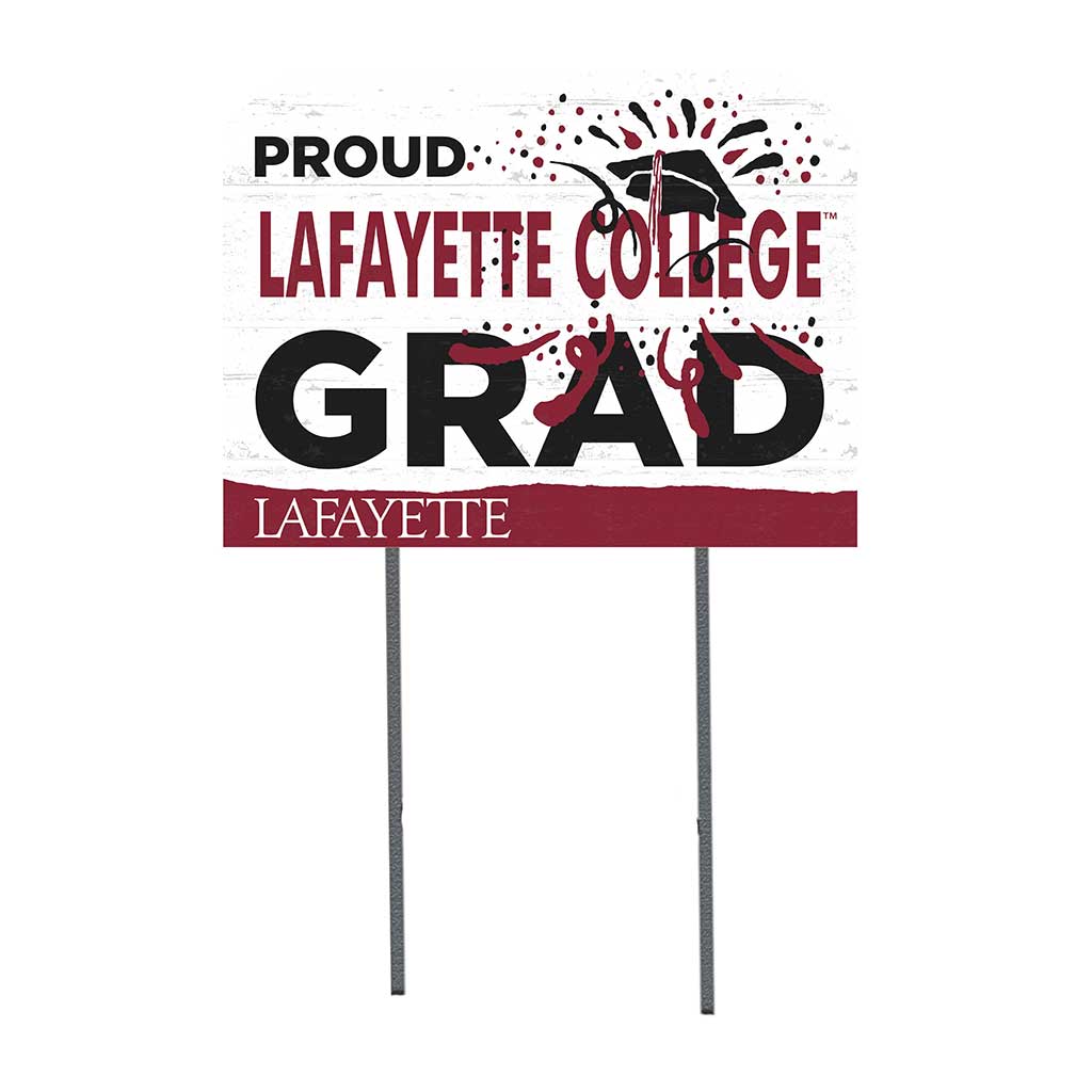 18x24 Lawn Sign Proud Grad With Logo Lafayette College Leopards