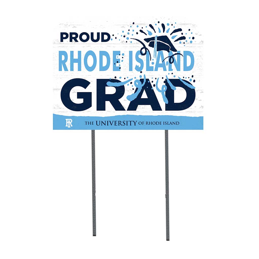 18x24 Lawn Sign Proud Grad With Logo Rhode Island Rams