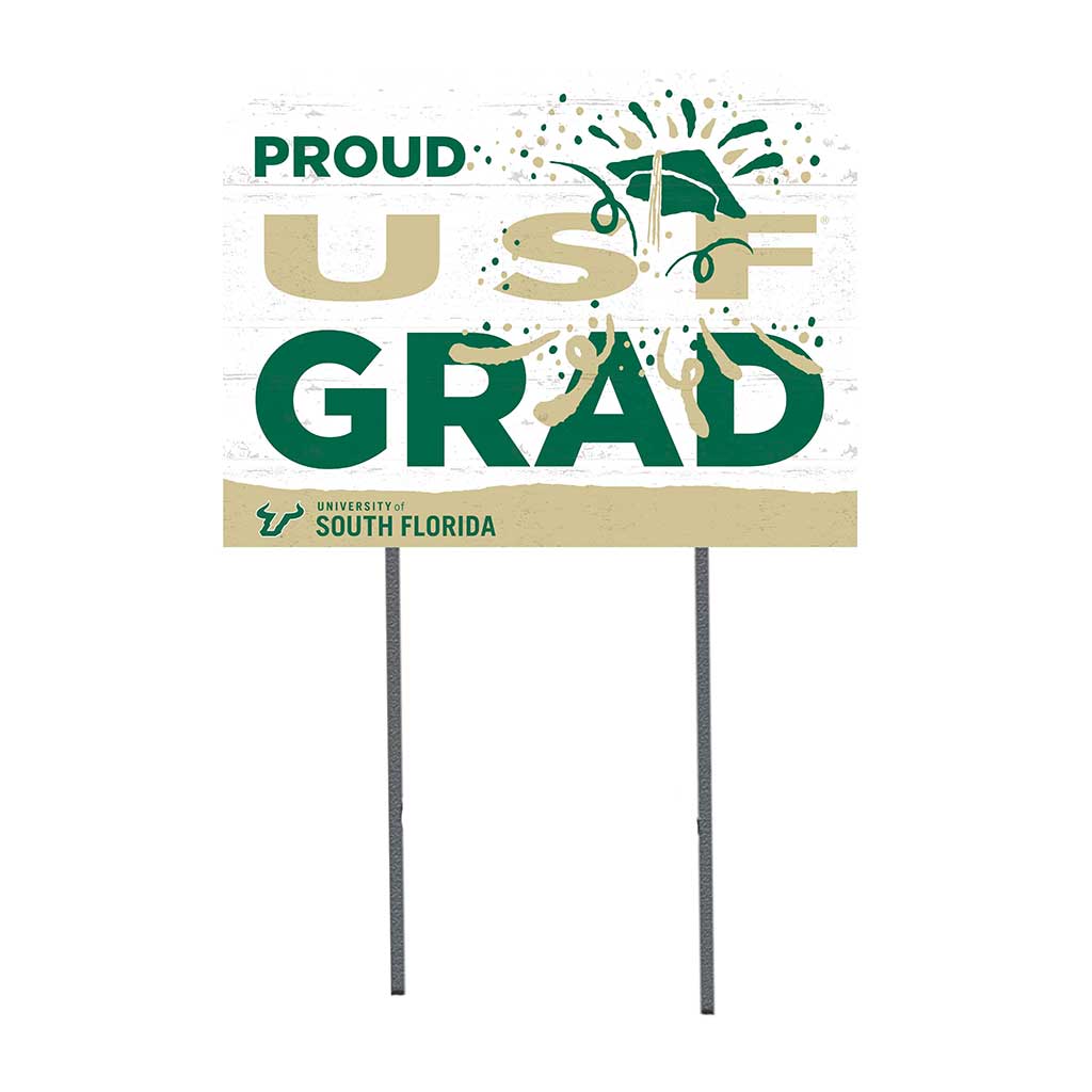 18x24 Lawn Sign Proud Grad With Logo South Florida Bulls