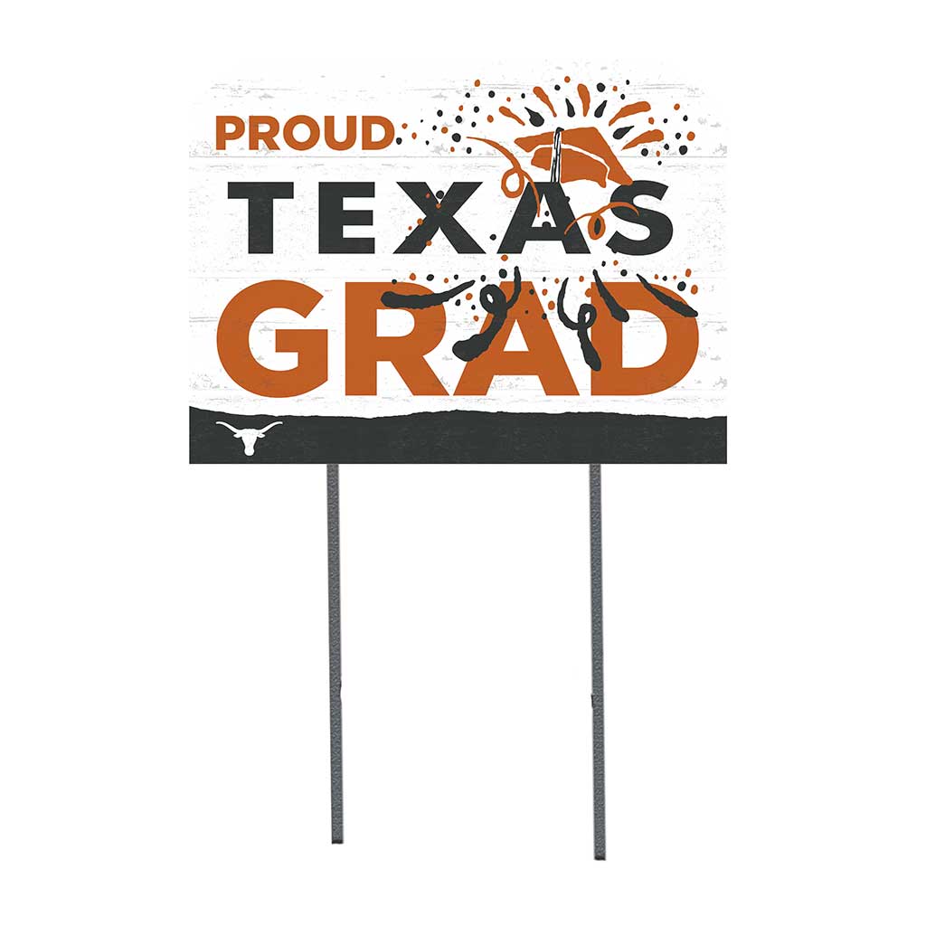 18x24 Lawn Sign Proud Grad With Logo Texas Longhorns