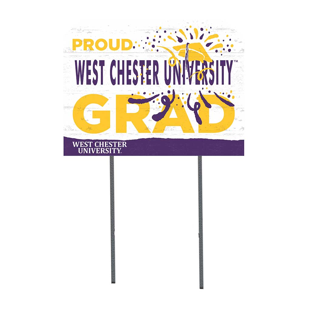 18x24 Lawn Sign Proud Grad With Logo West Chester Golden Rams
