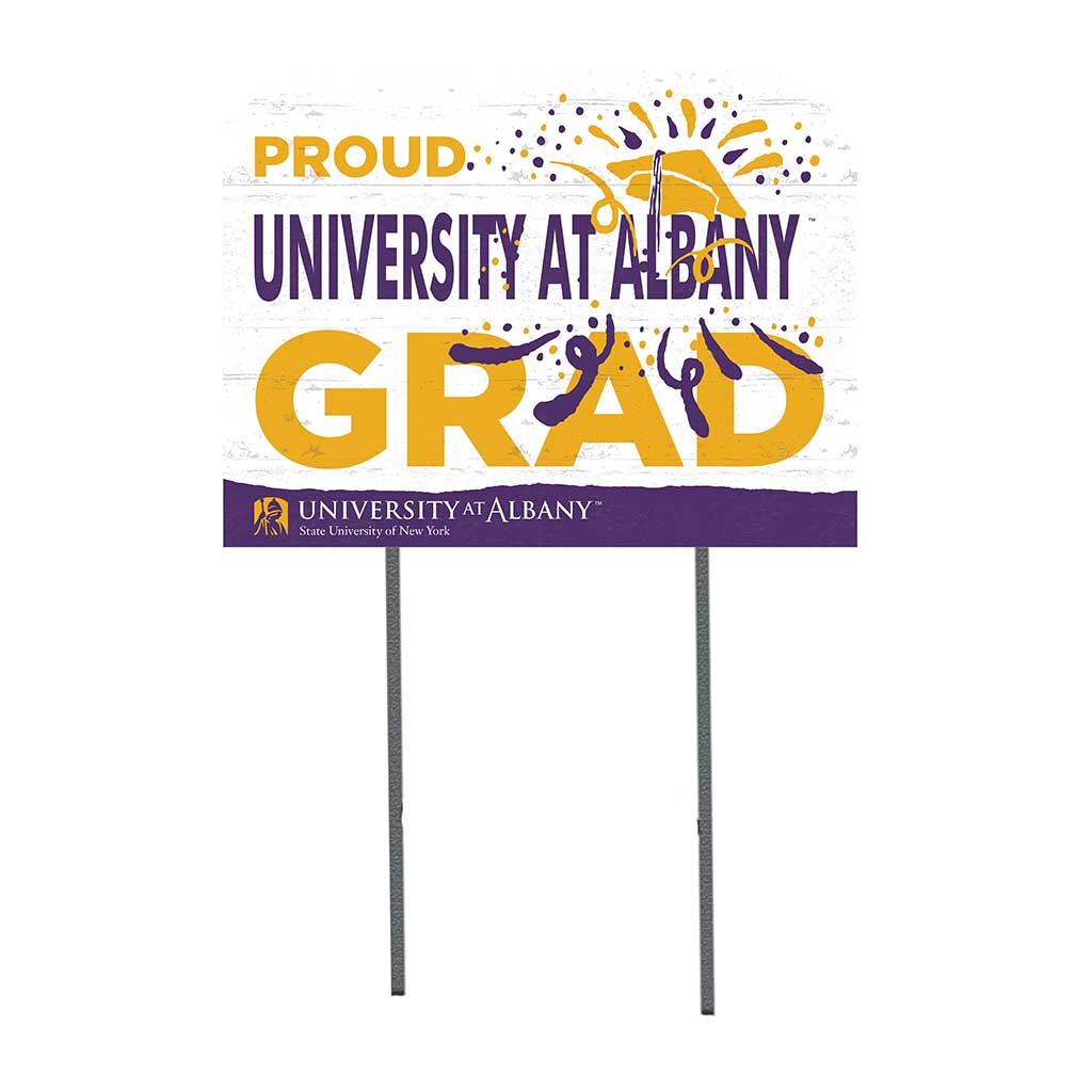 18x24 Lawn Sign Proud Grad With Logo Albany Great Danes