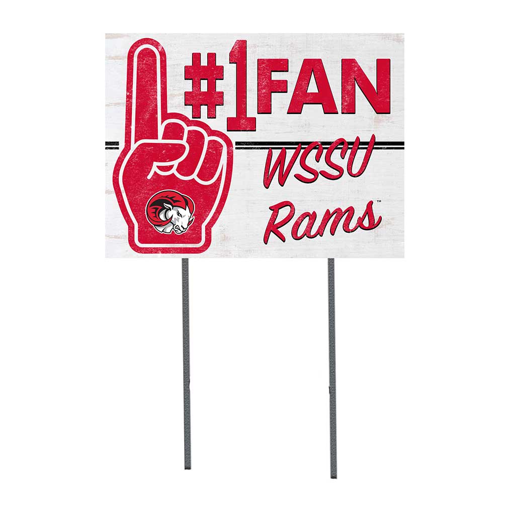18x24 Lawn Sign #1 Fan Winston-Salem State Rams