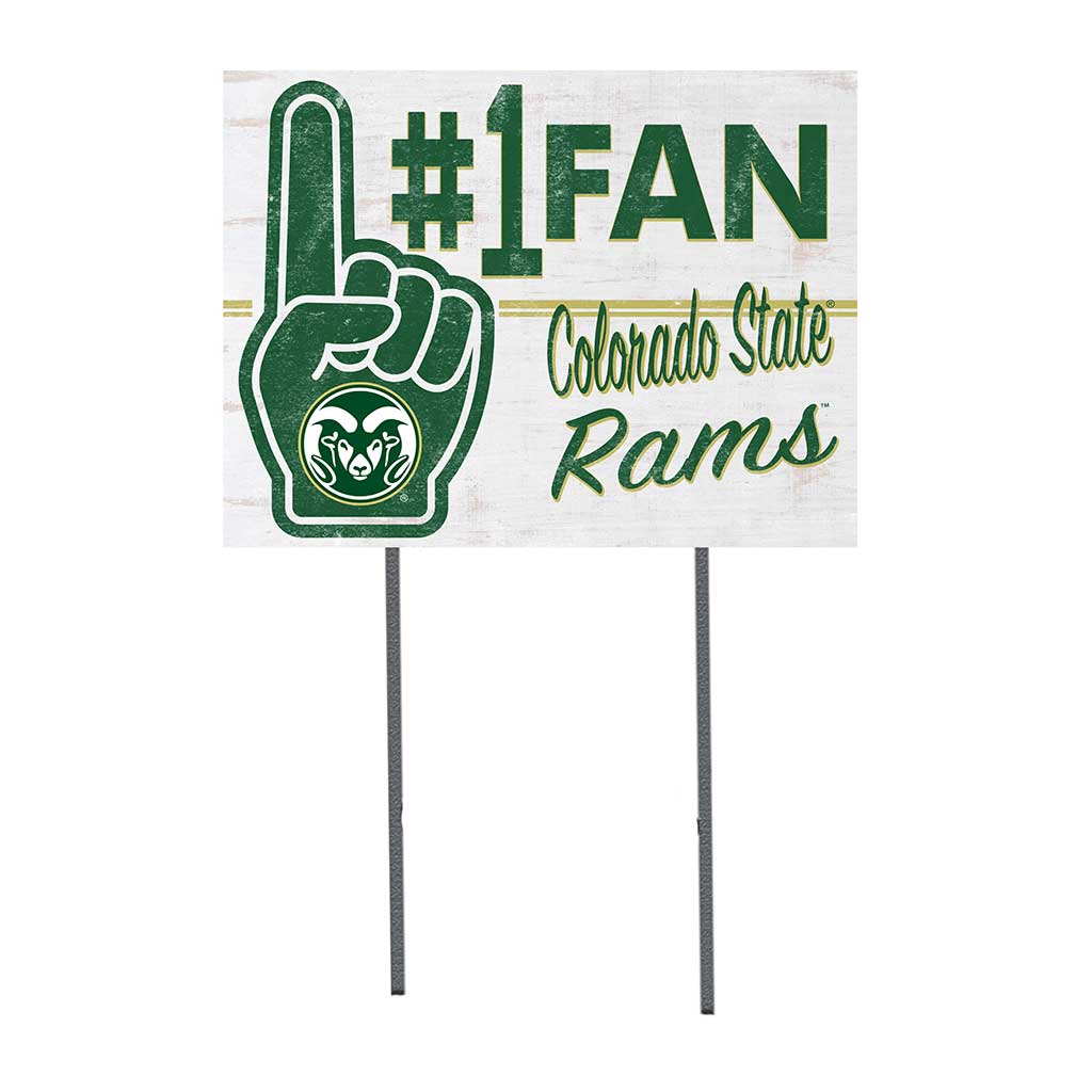 18x24 Lawn Sign #1 Fan Colorado State-Ft. Collins Rams
