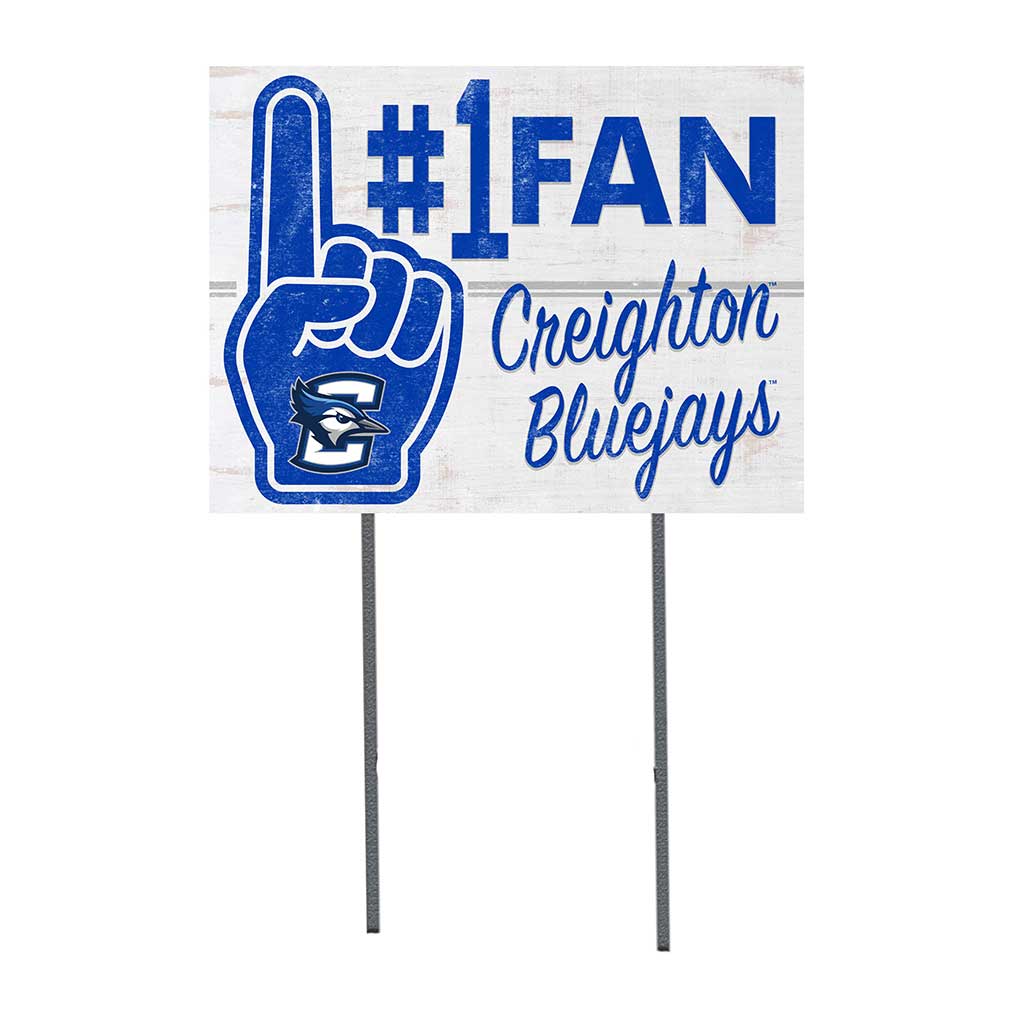 18x24 Lawn Sign #1 Fan Creighton Bluejays