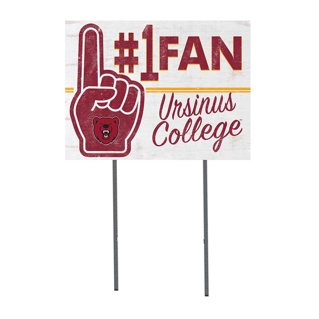 18x24 Lawn Sign #1 Fan Ursinus College Bears