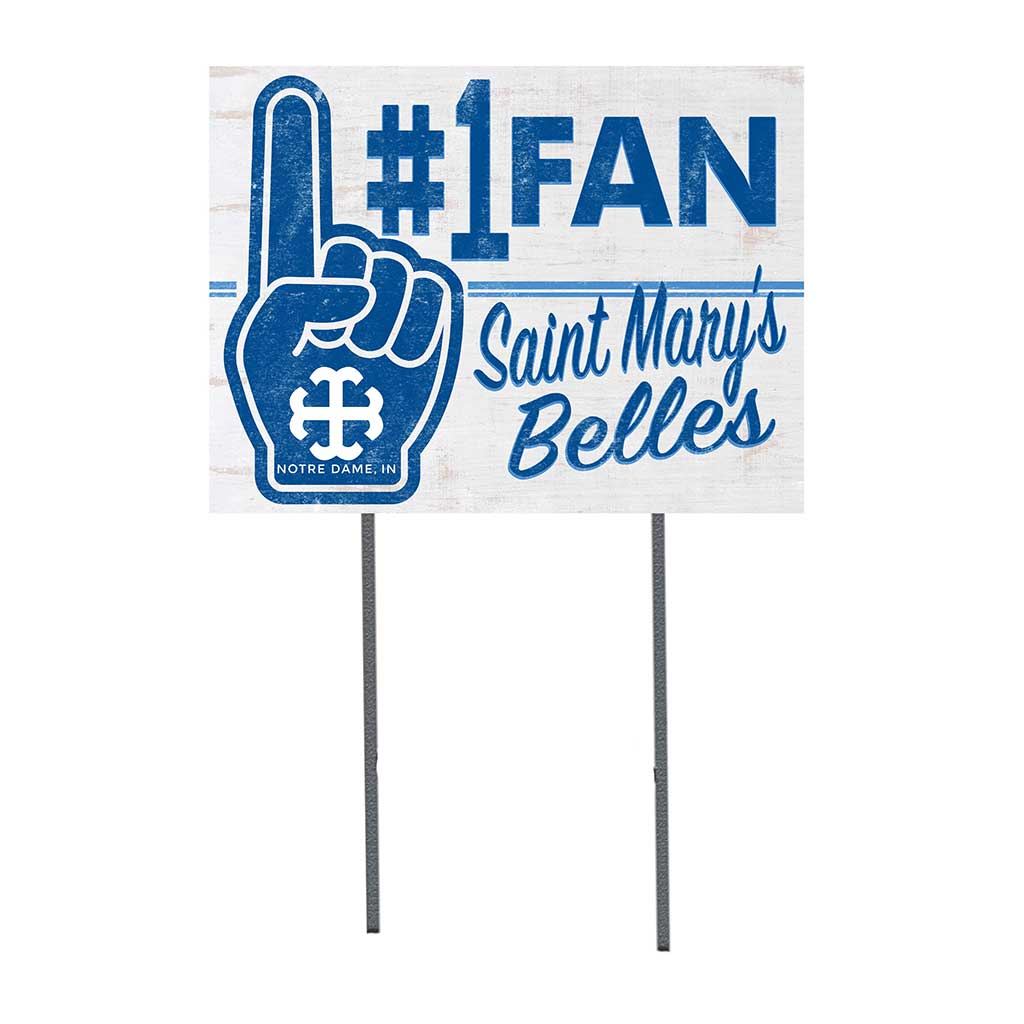 18x24 Lawn Sign #1 Fan Saint Mary's College Belles