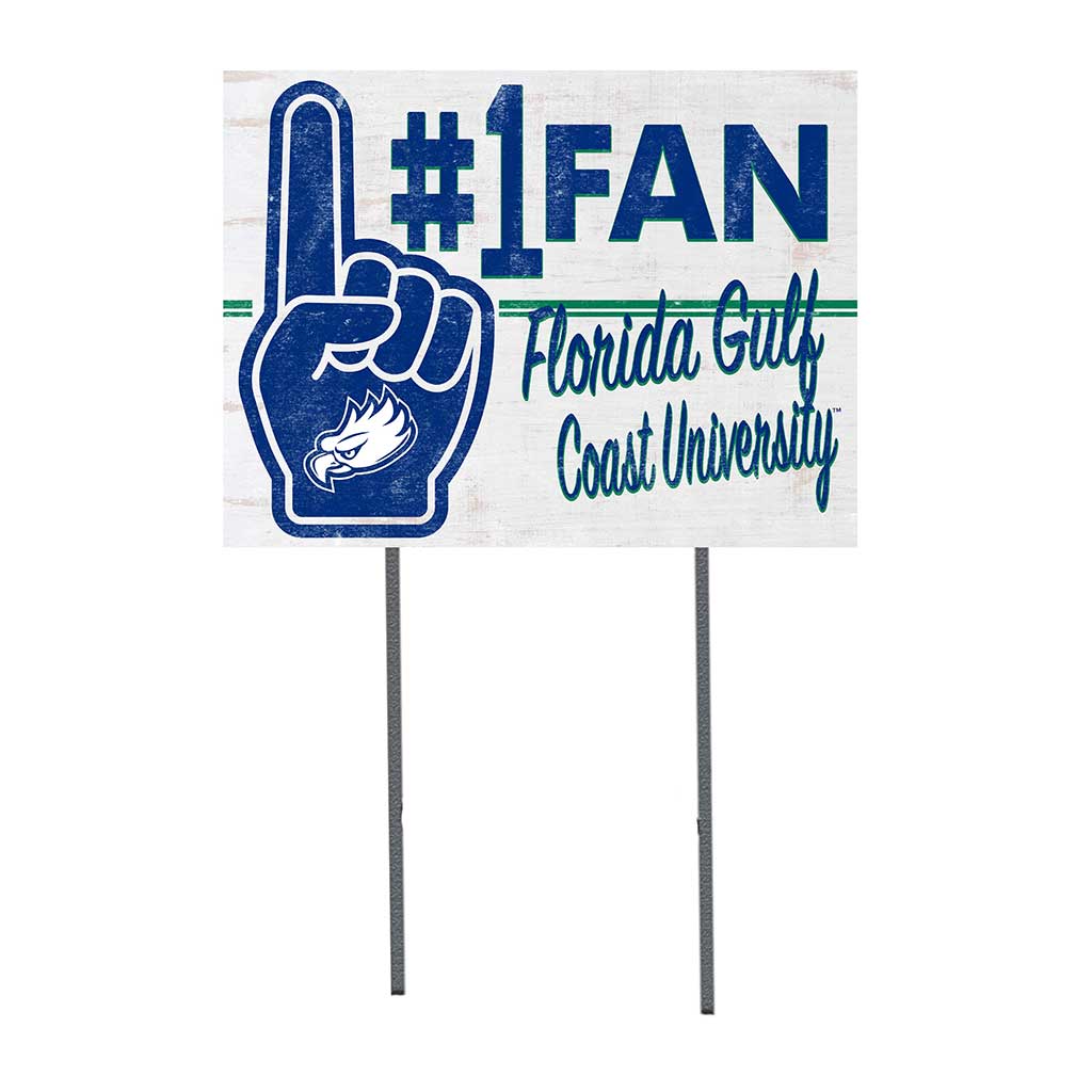 18x24 Lawn Sign #1 Fan Florida Gulf Coast Eagles