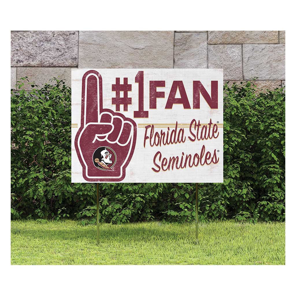 18x24 Lawn Sign #1 Fan Florida State Seminoles