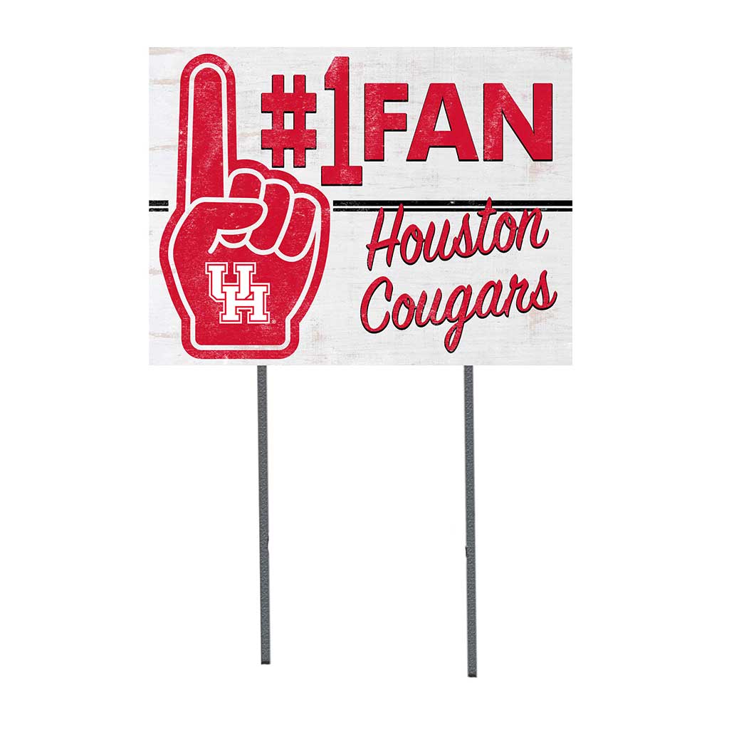 18x24 Lawn Sign #1 Fan Houston Cougars
