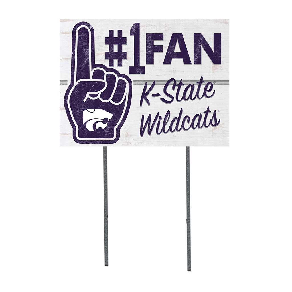 18x24 Lawn Sign #1 Fan Kansas State Wildcats
