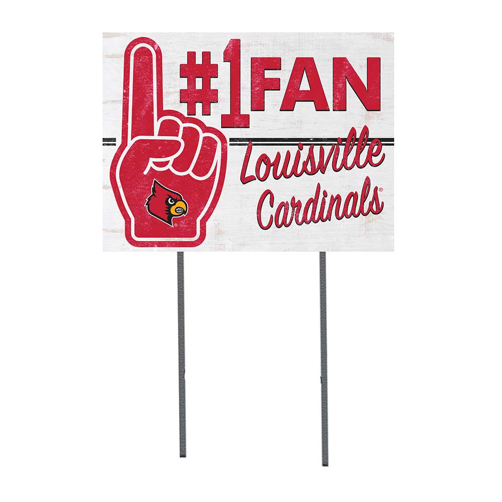 18x24 Lawn Sign #1 Fan Louisville Cardinals