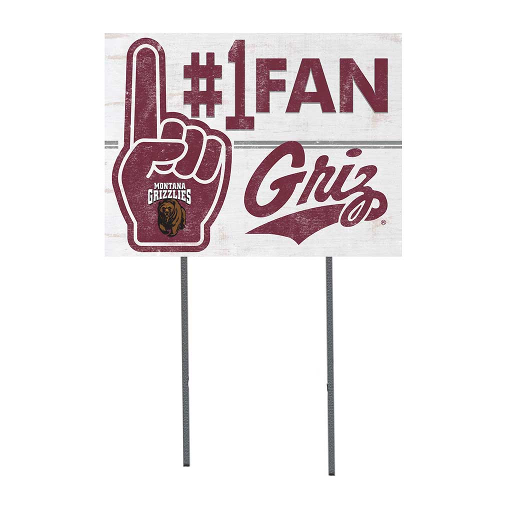 18x24 Lawn Sign #1 Fan Montana Grizzlies