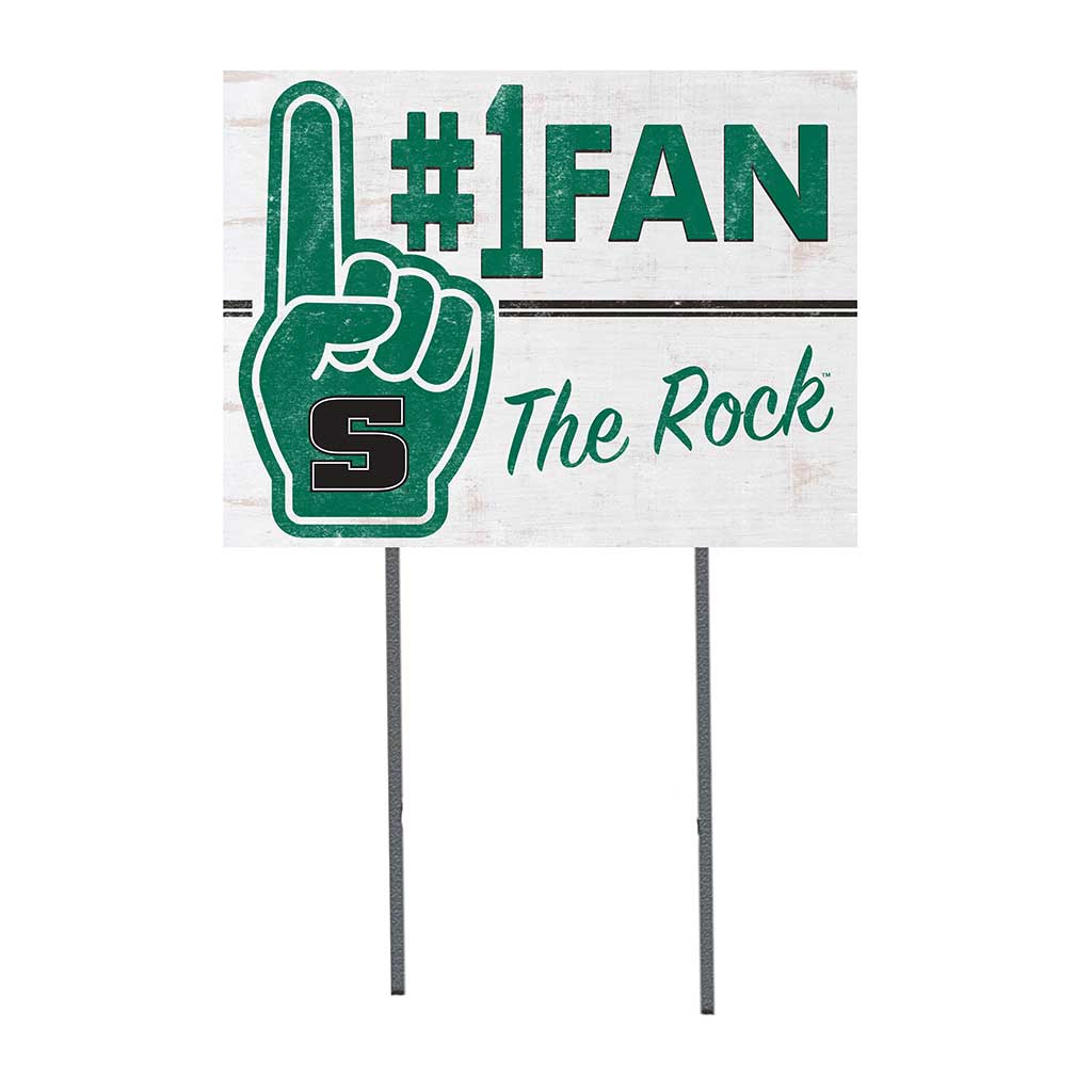 18x24 Lawn Sign #1 Fan Slippery Rock The Rock
