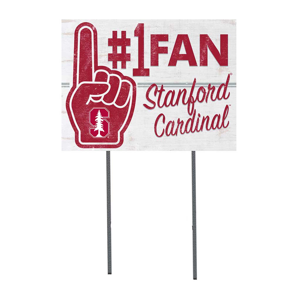 18x24 Lawn Sign #1 Fan Stanford Cardinal color