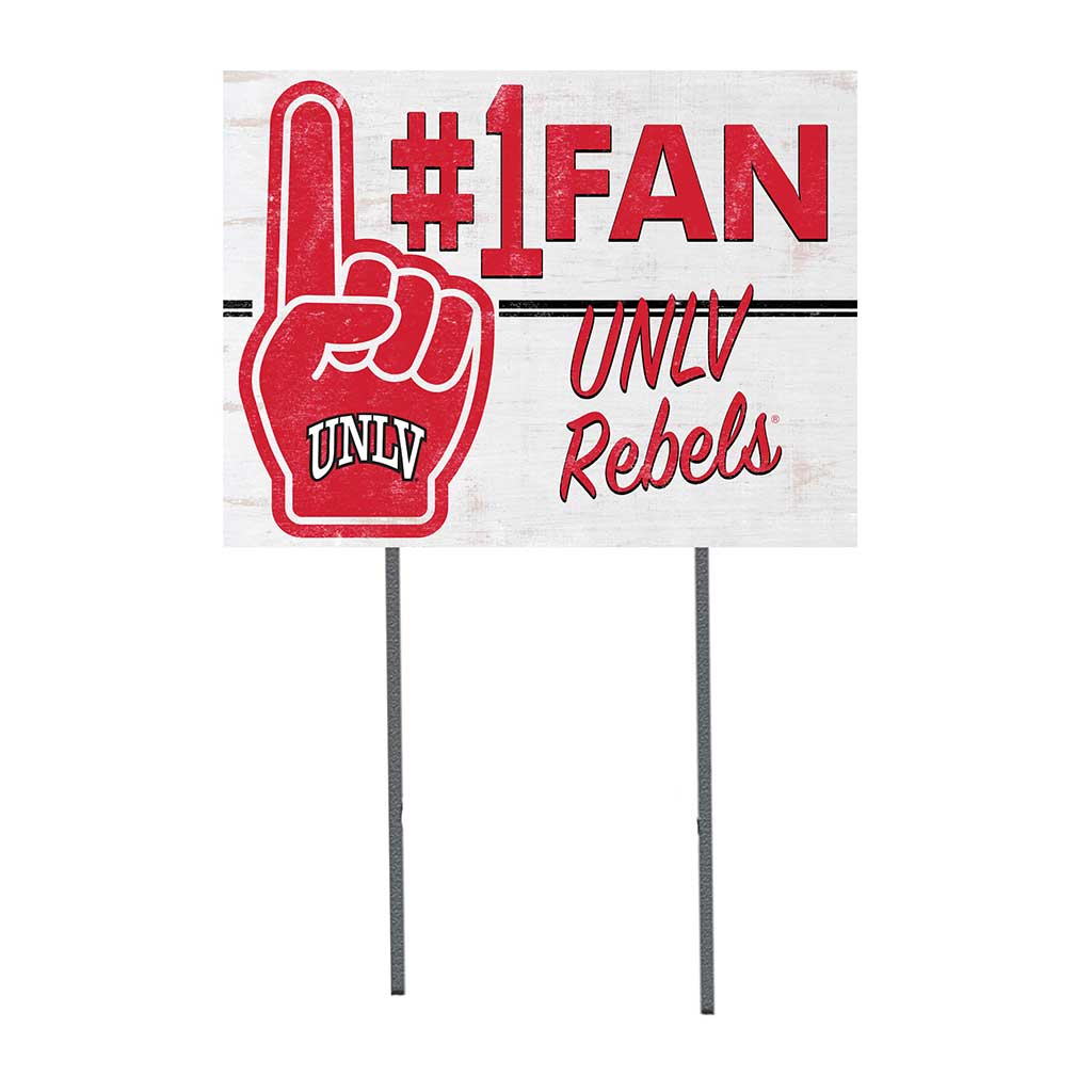 18x24 Lawn Sign #1 Fan University of Nevada Las Vegas Rebels