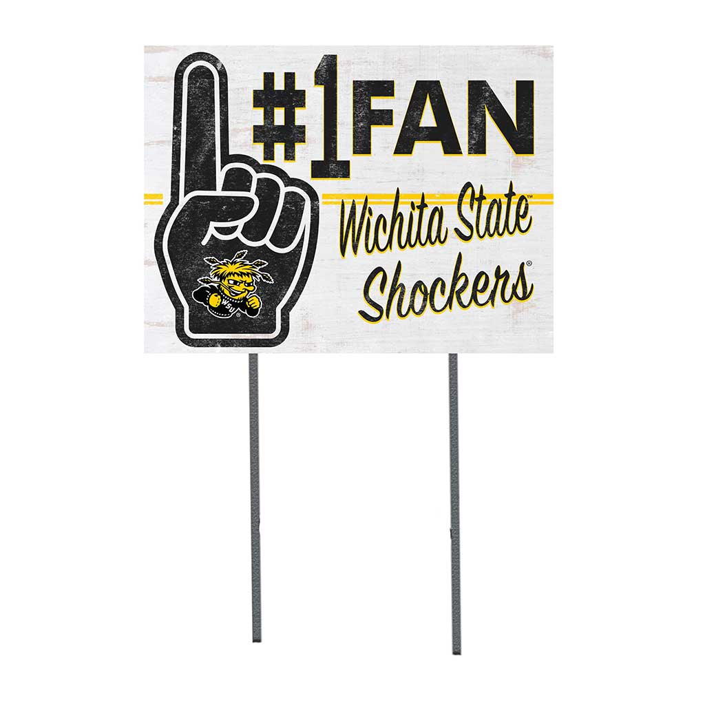 18x24 Lawn Sign #1 Fan Wichita State Shockers
