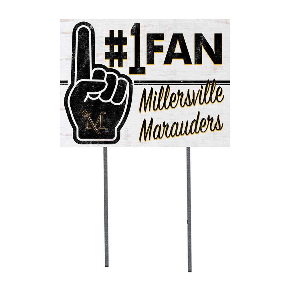 18x24 Lawn Sign #1 Fan Millersville University Marauders