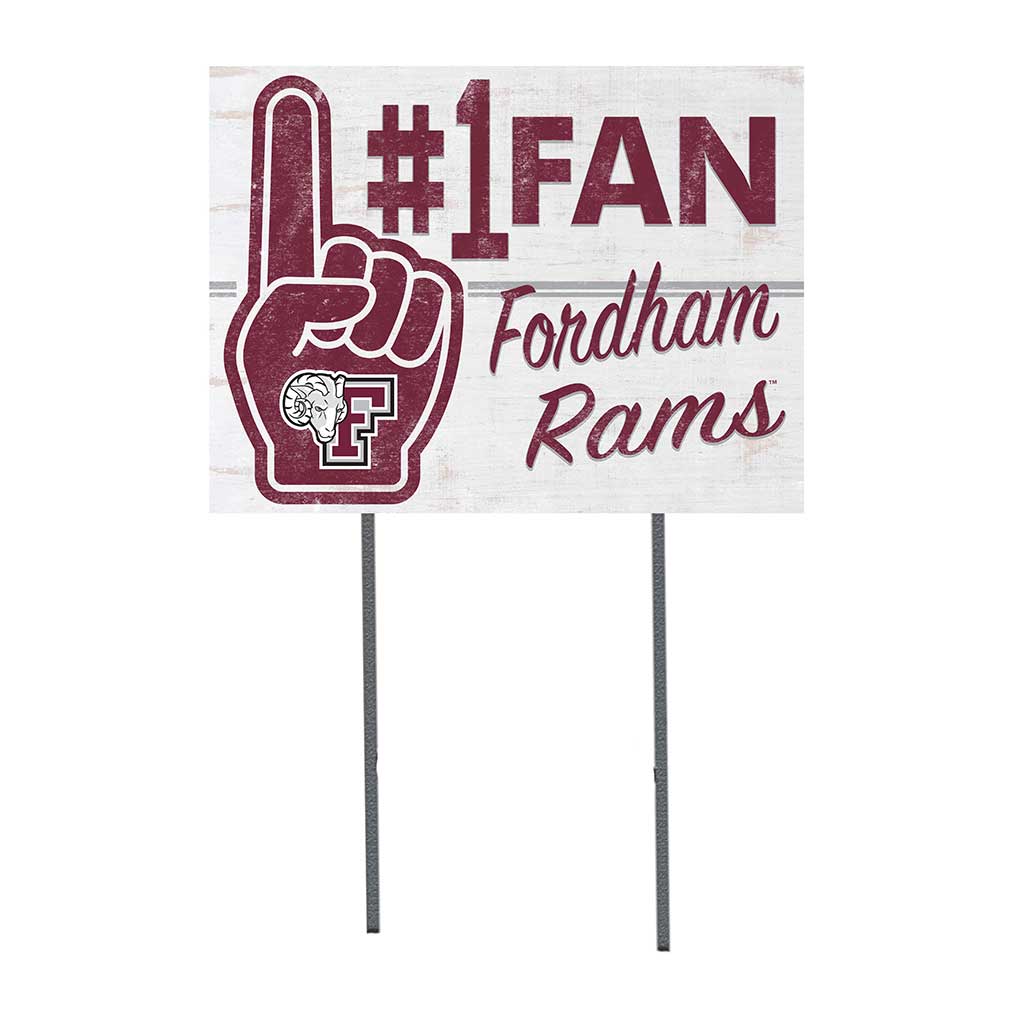 18x24 Lawn Sign #1 Fan Fordham Rams